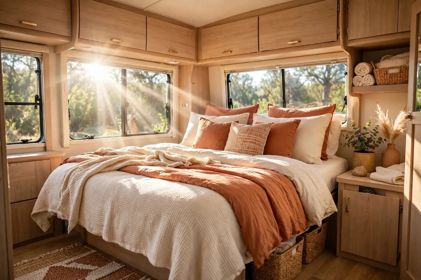 17+ RV Bedroom Ideas That Finally Make a Queen Bed Comfortable - featured image