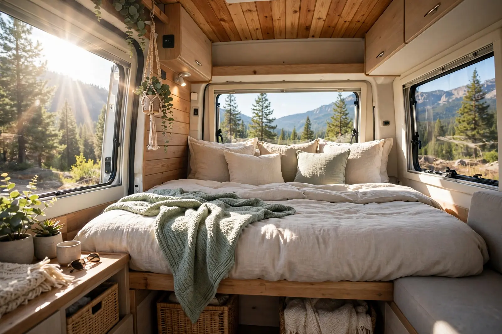 17+ Camper Van Bed Designs — Fixed, Convertible and Pull-Out - featured image