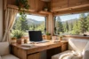 19+ RV Workspace and Desk Setups for Working on the Road - featured image