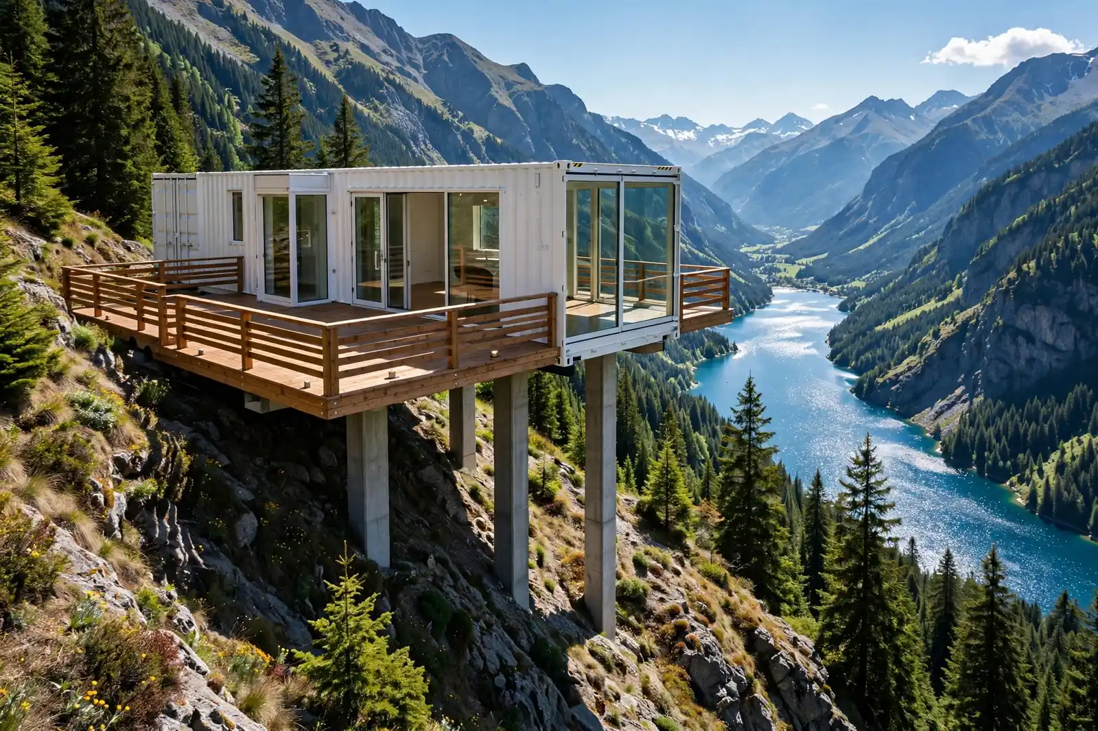 15+ Container Homes on Sloped Land That Turned a Problem Into a View